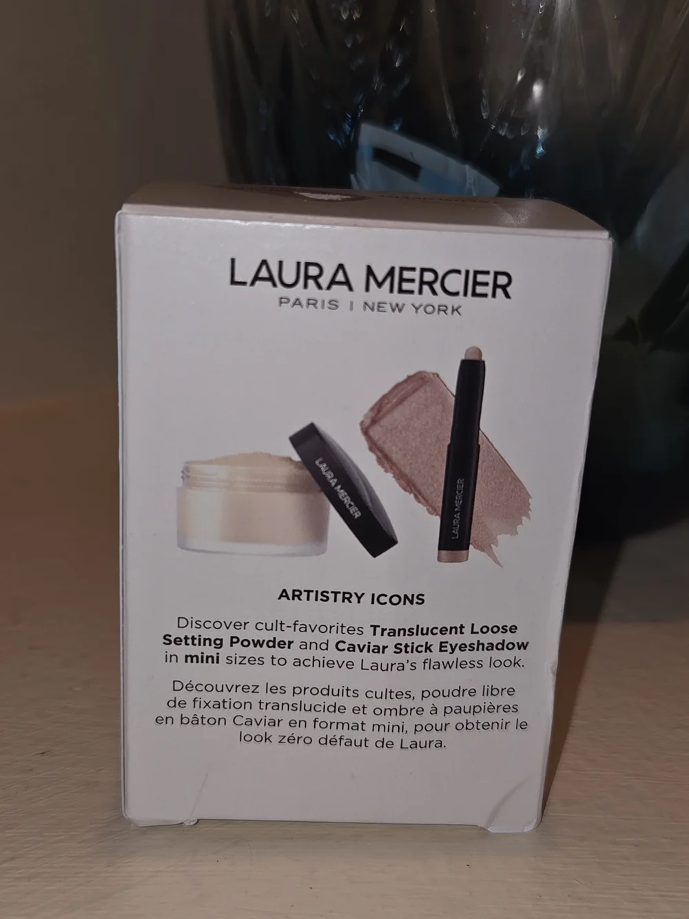 Laura Mercier Artistry Icons Set New  Mini Translucent Loose Setting Powder
